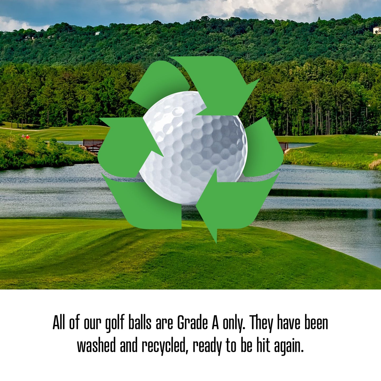 Lionstrike Used Lake Golf Balls, Grade A - 22 balls