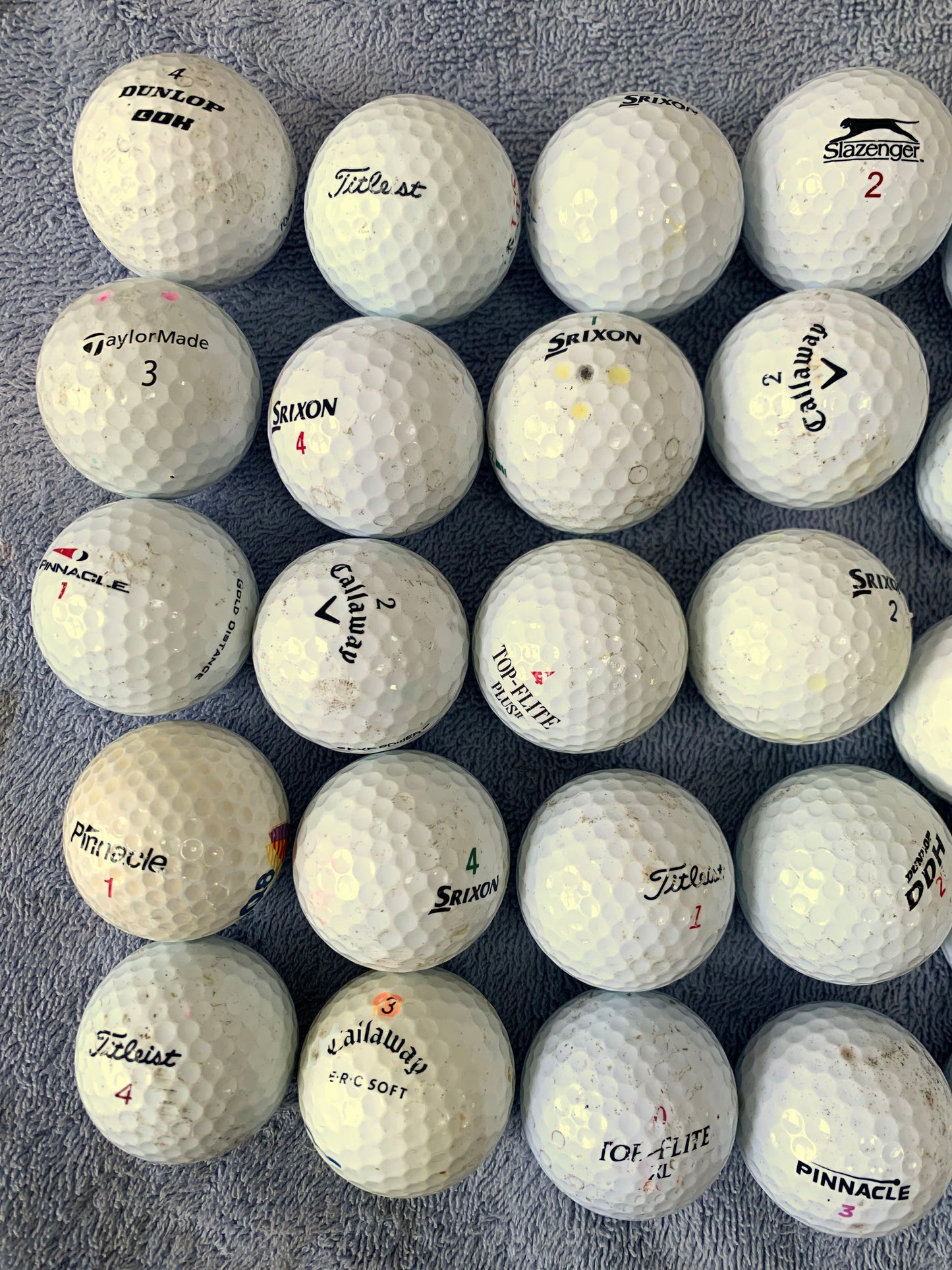 50 Value Brand Used Golf Balls - Grade B - washed, cleaned