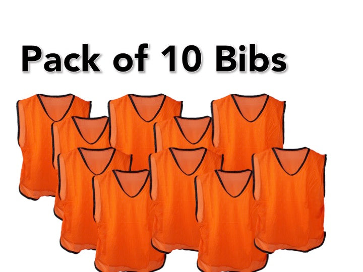 Lionstrike Kids Sports & Football Training Bibs (10-Pack)