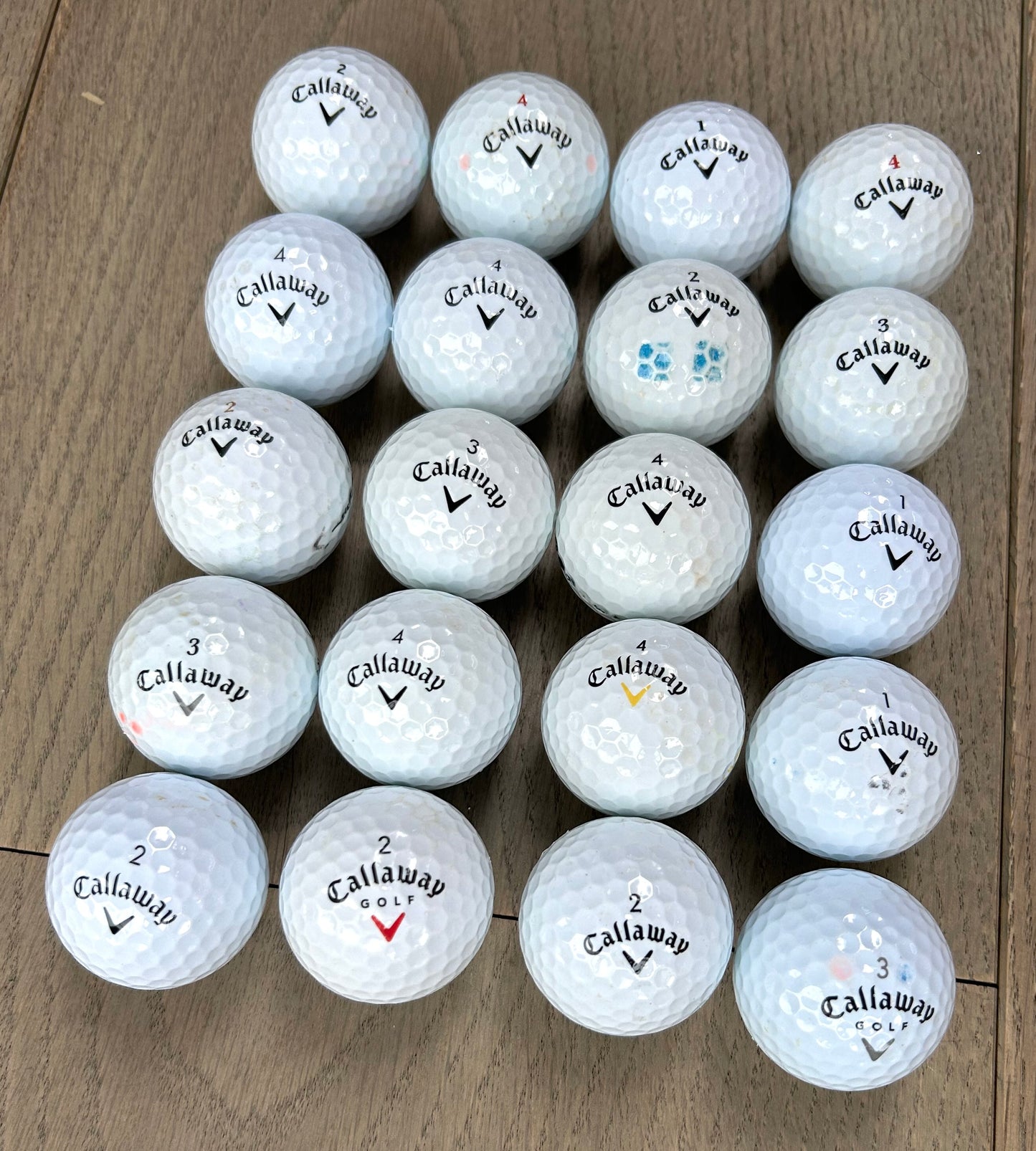 20 Callaway Used Golf Balls - Grade A - washed, cleaned
