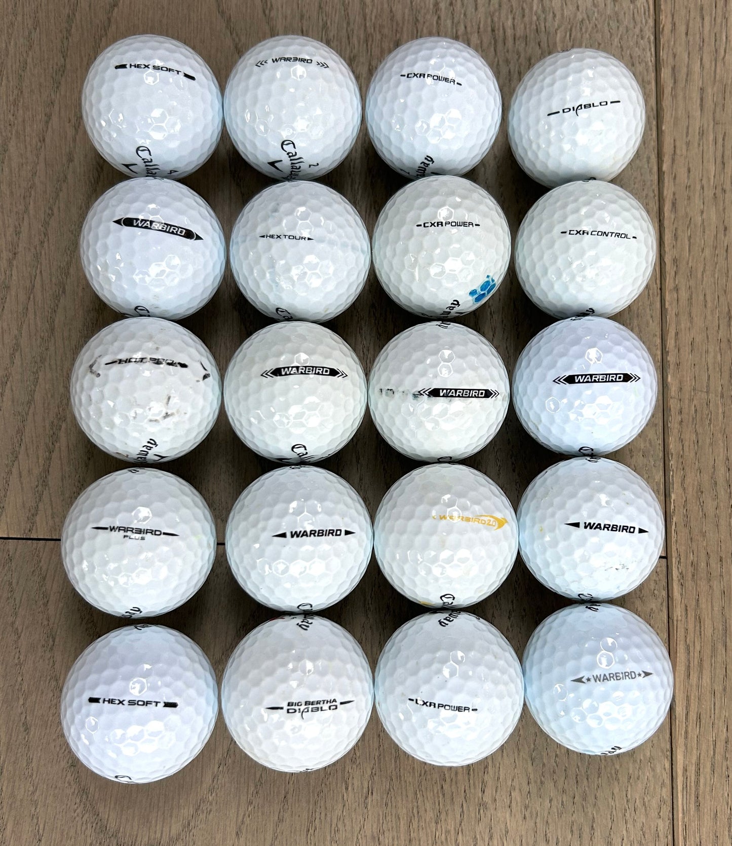 20 Callaway Used Golf Balls - Grade A - washed, cleaned