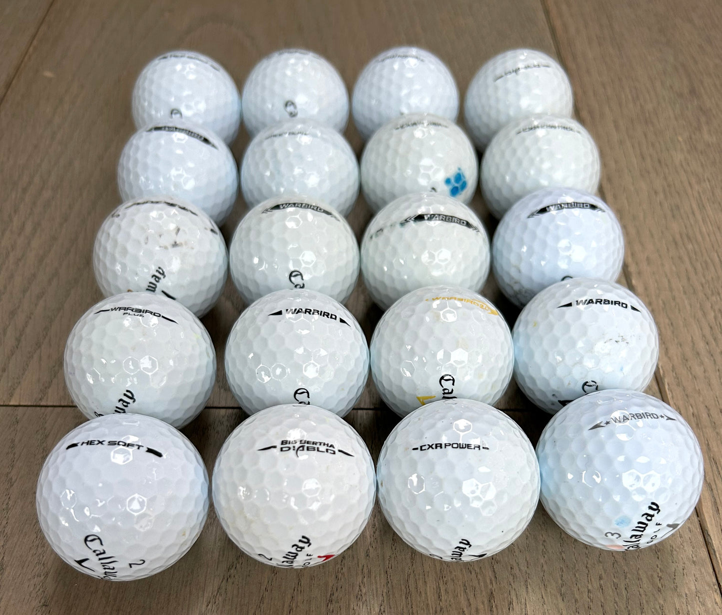 20 Callaway Used Golf Balls - Grade A - washed, cleaned