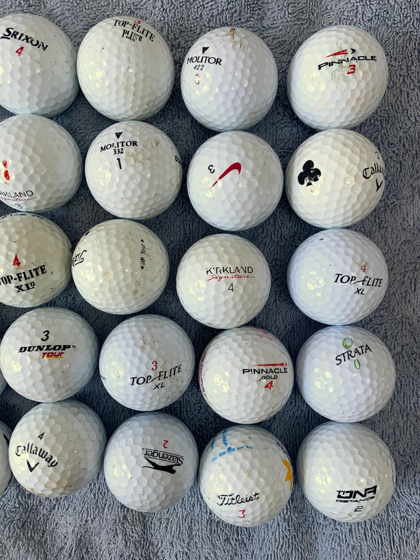 50 Value Brand Used Golf Balls - Grade B - washed, cleaned