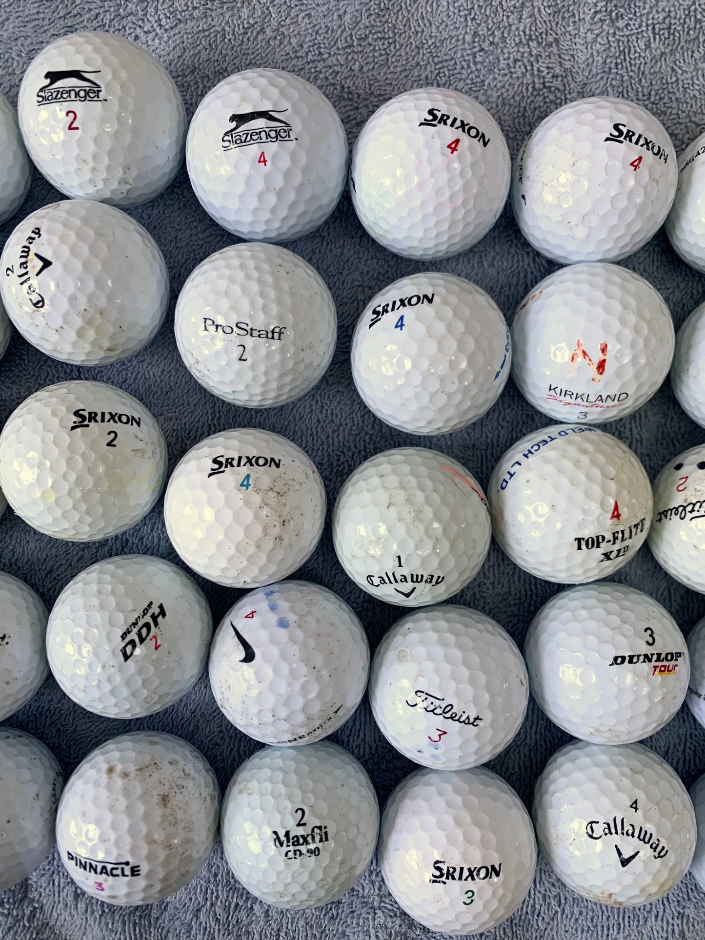 50 Value Brand Used Golf Balls - Grade B - washed, cleaned