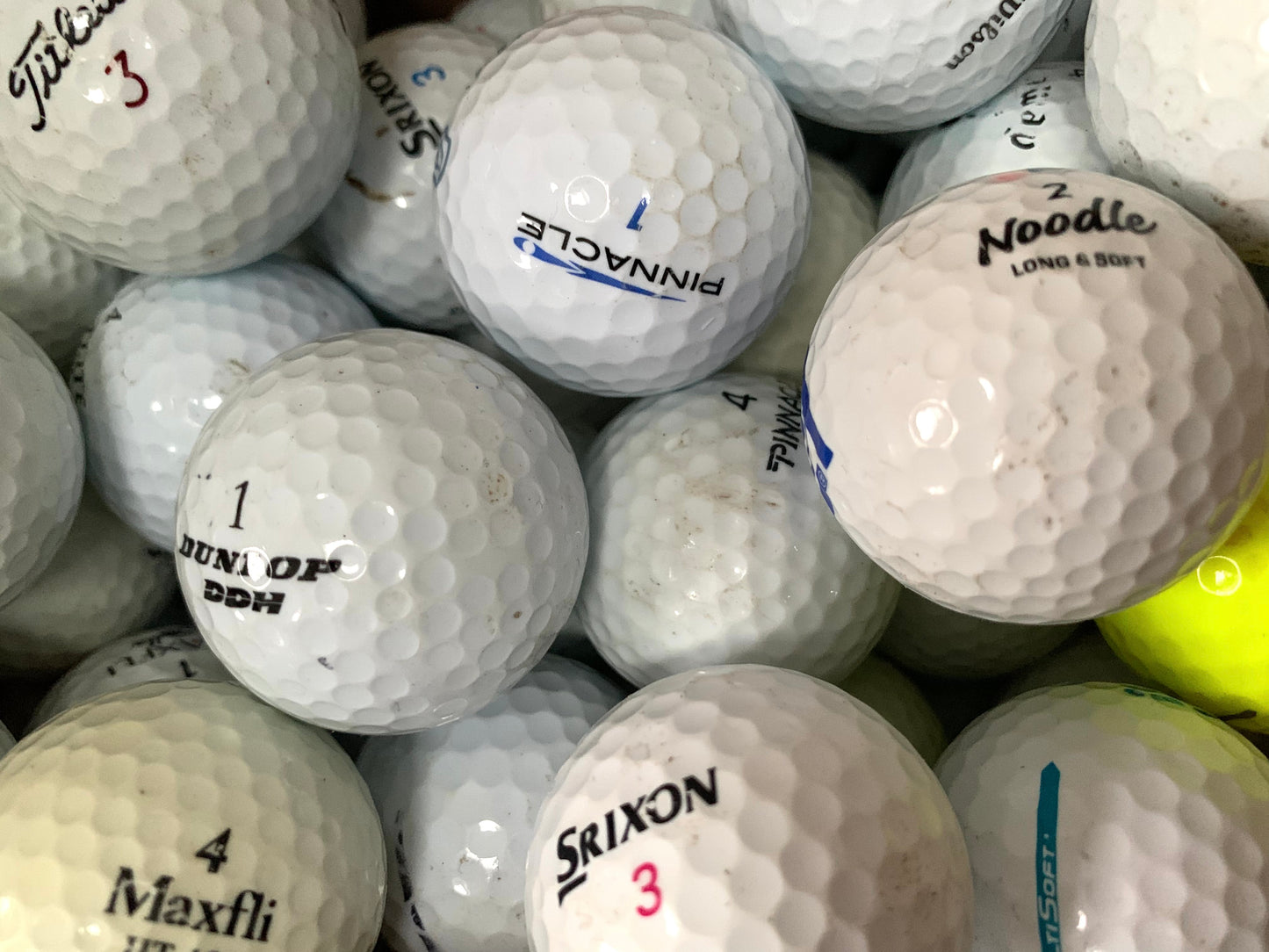 50 Value Brand Used Golf Balls - Grade B - washed, cleaned