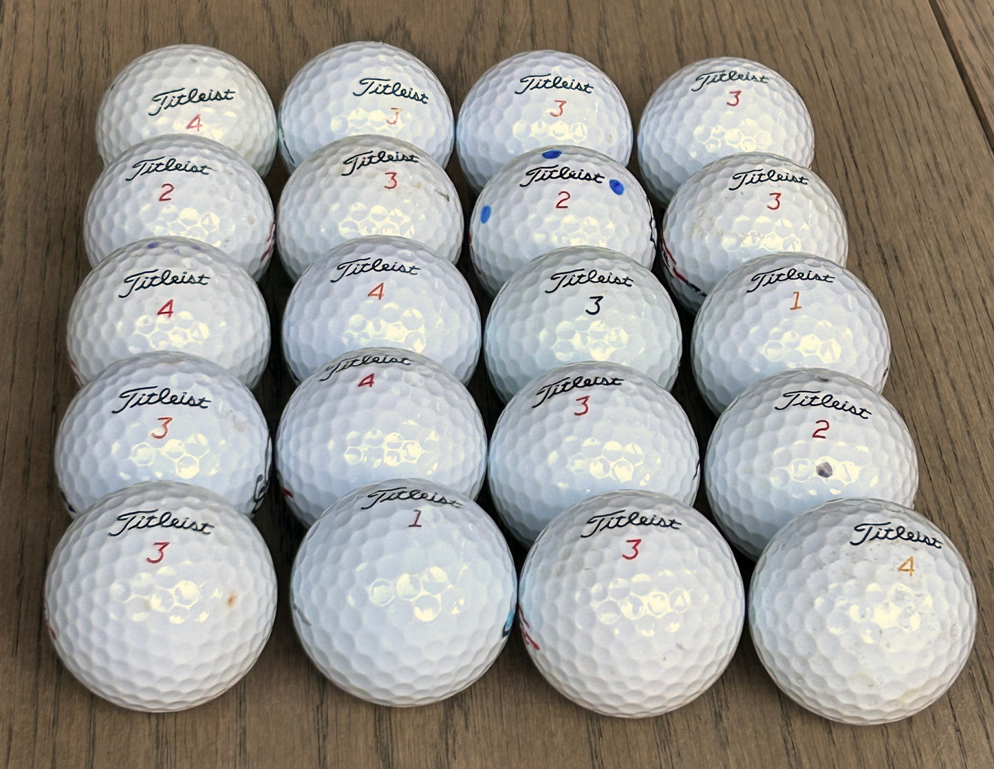 20 Titleist Used Golf Balls - Grade A - washed, cleaned